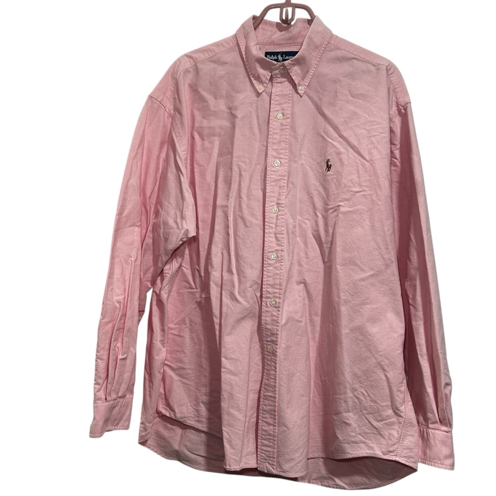 Ralph Lauren Men’s Pink Button-Down Oxford Shirt